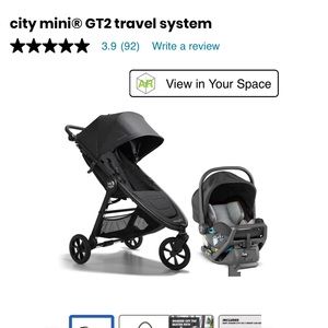 Baby jogger citymini travel system, includes everything on screen PLUS bassinet